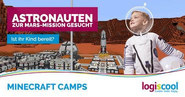 Logiscool Minecraft – Mars Mission (Kurs oder Ganztagesbetreuung)