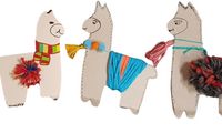 Drop-in-Basteln: Bunte Lamas