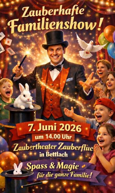 Magischer Sonntag - die Zaubershow für Familien Magischer Sonntag - die Zaubershow für Familien