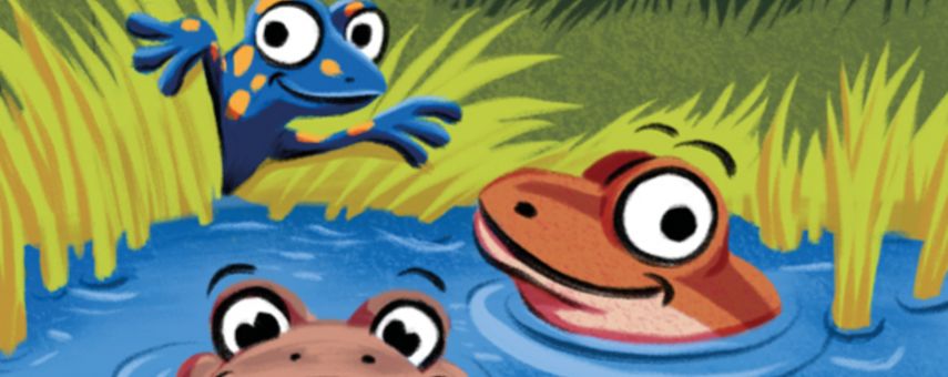Spurensuche für Kinder zum Thema Amphibien